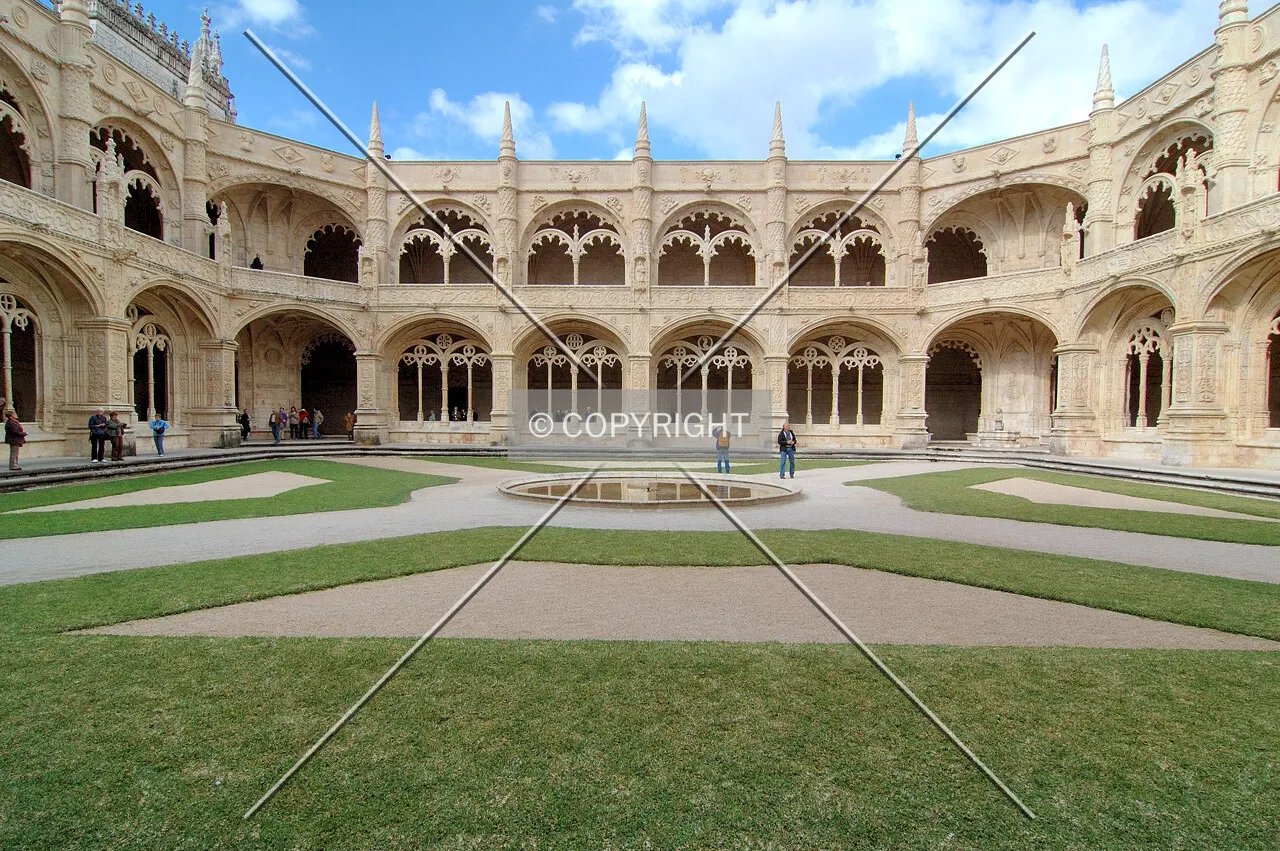 Inside main patio of the religious building
