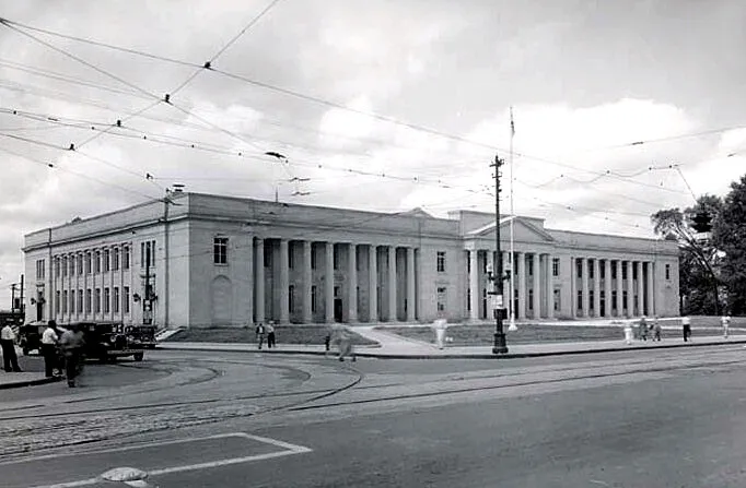 Vintage view from the northeast