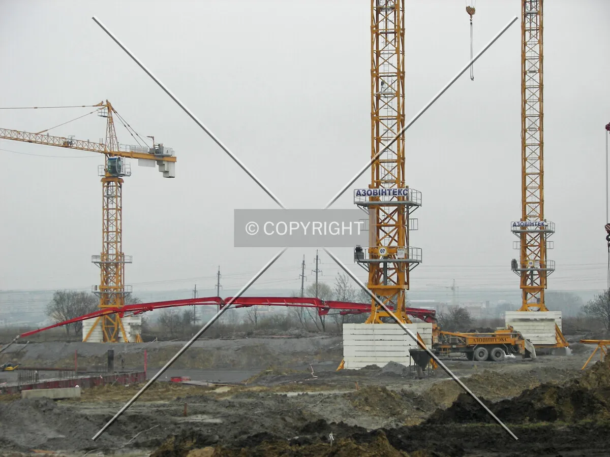 Foundation work at the south side