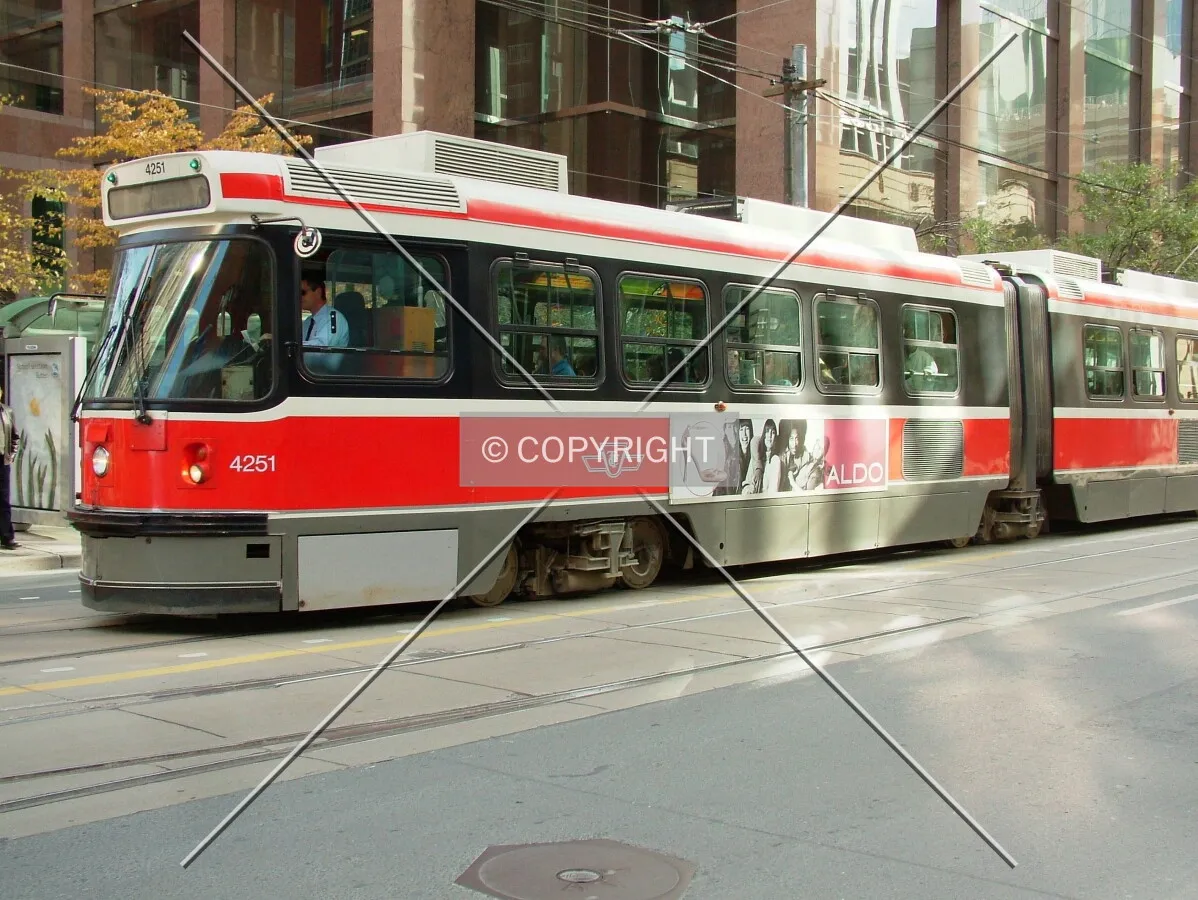 TTC public transit in Queen Street