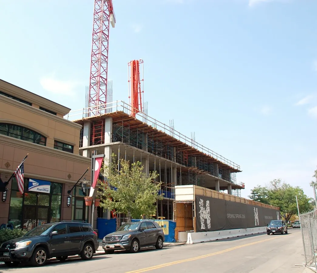 View from the southeast