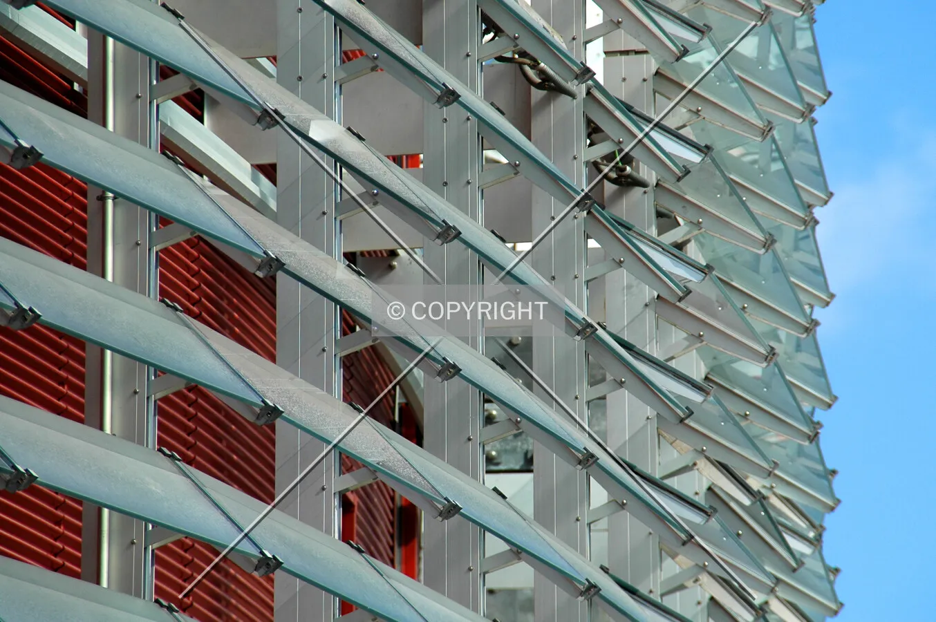 Glass louvres