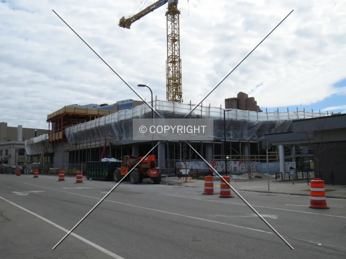 View to the south across 4th Street NE