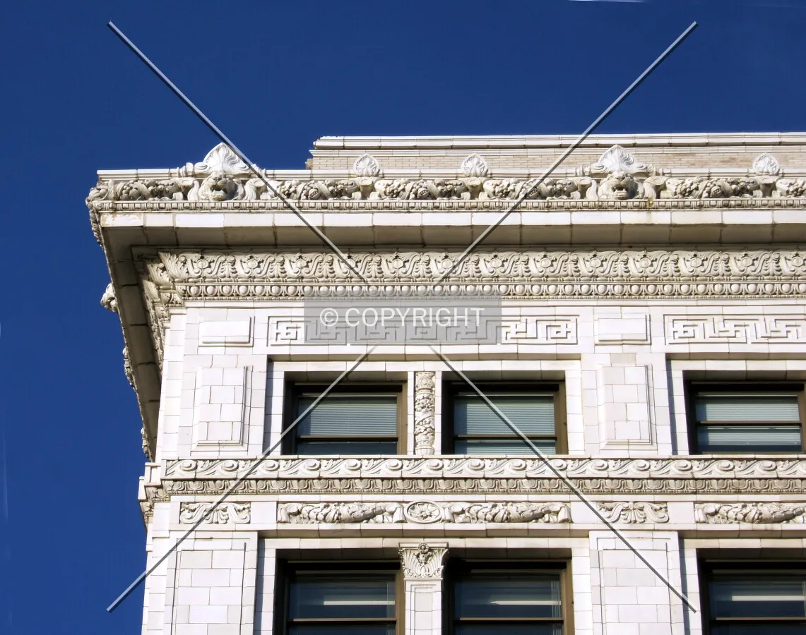 Cornice detail from the southwest
