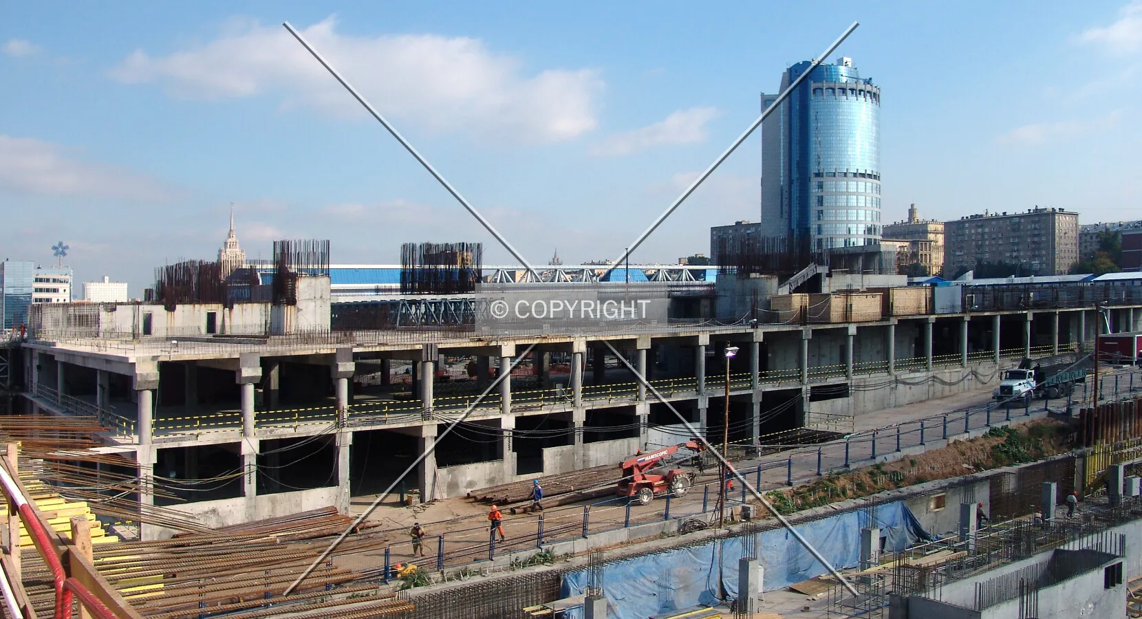 Northwestern view from Capital City construction site