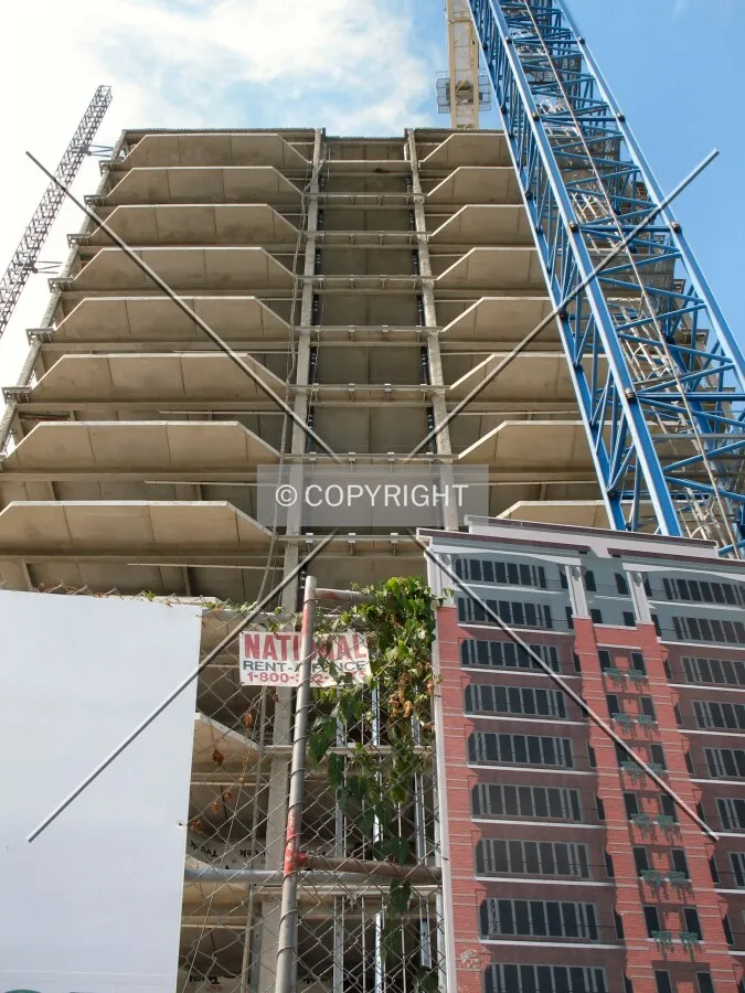 Looking up from Luray Avenue