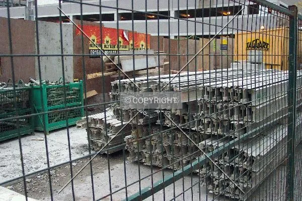Equipment lining the side of Laurier Avenue West