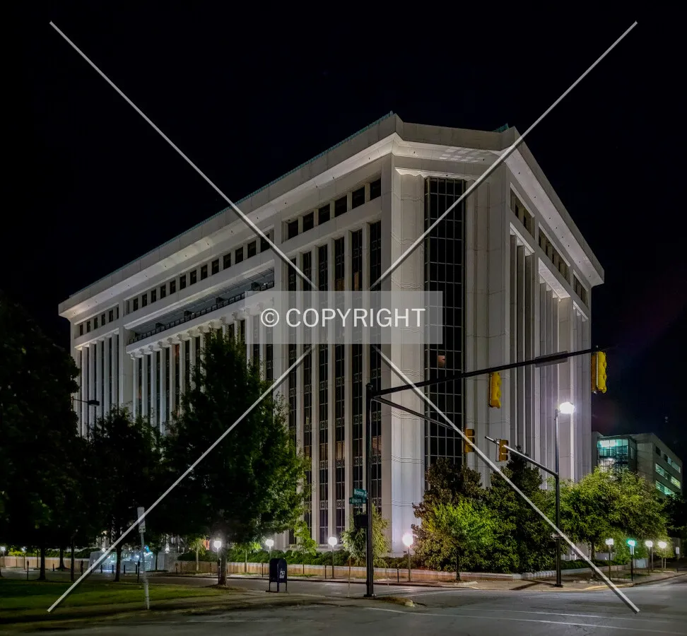 From the southwest at night; May 28, 2021