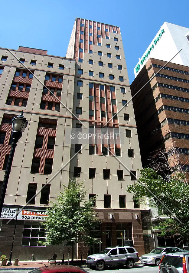 View from the southeast on Market Street