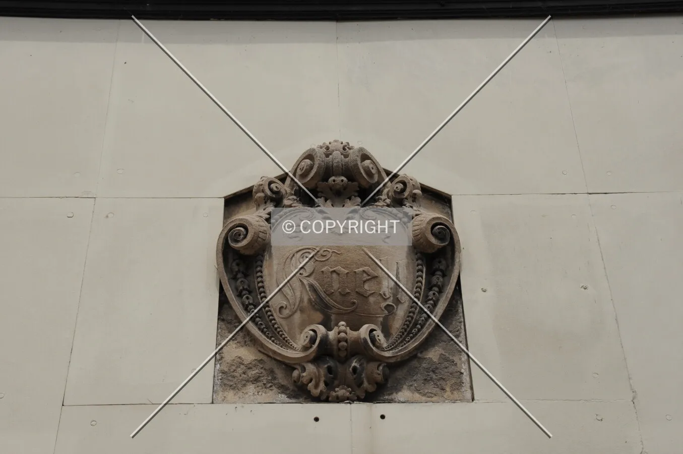 Cartouche bearing name of John Knell, the original owner