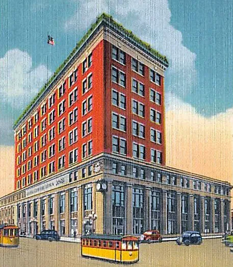 Vintage view from the northeast