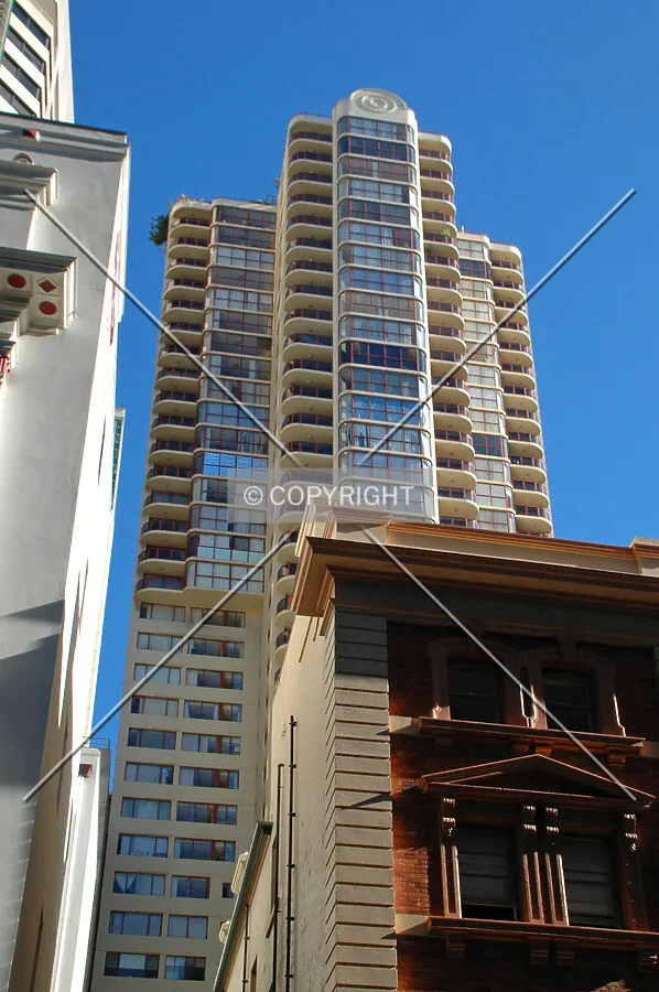 Looking up from Pitt Street