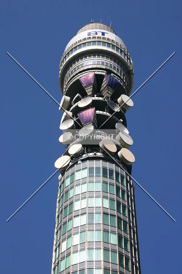 View of the top and revolving restaurant