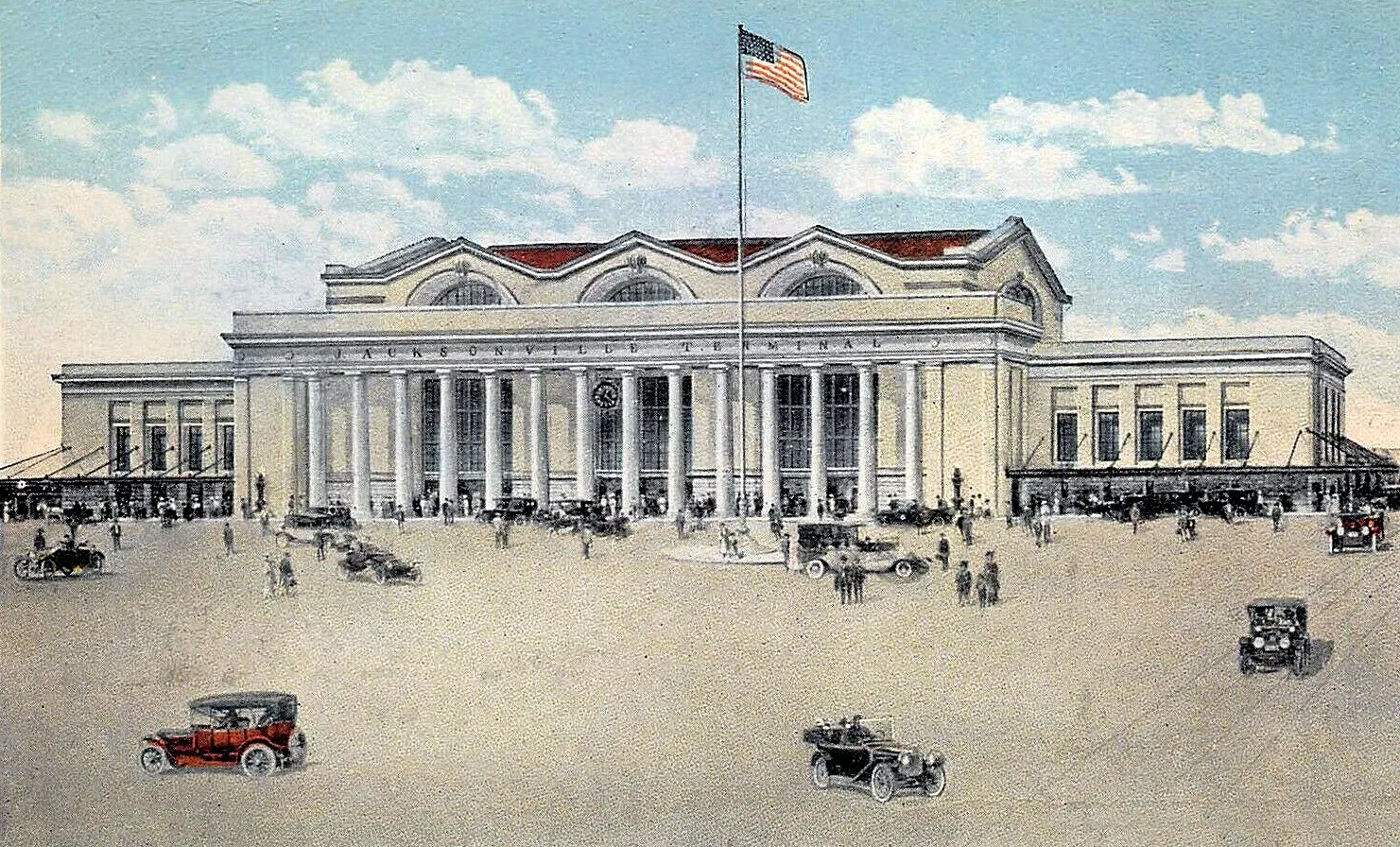 Vintage view from the northeast