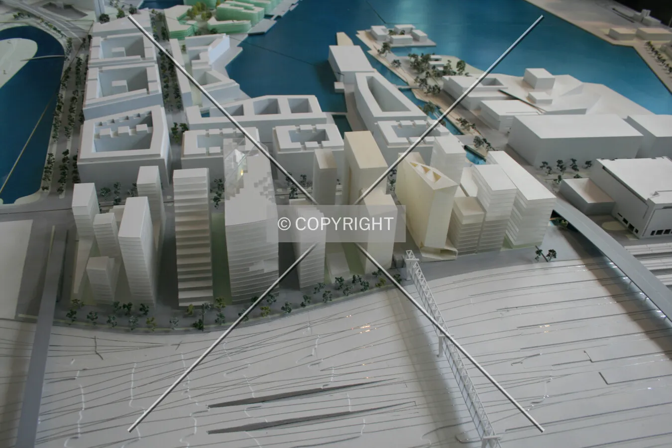 Model displaying the future built up area on display in the developer's information centre