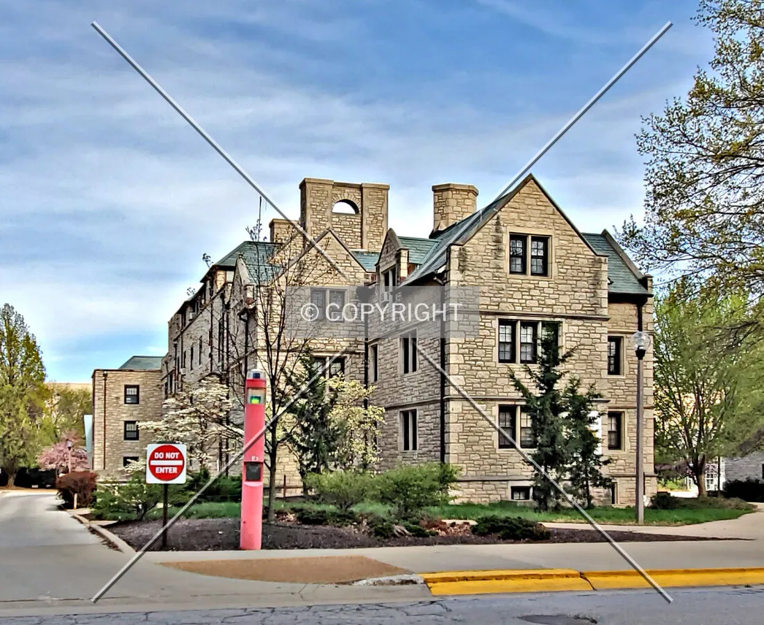 Northwest view; April 13, 2020