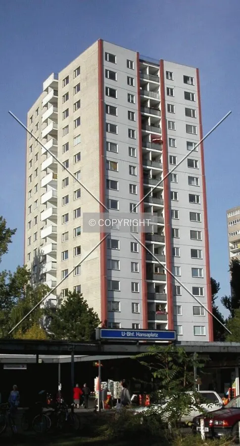 Street view of the building