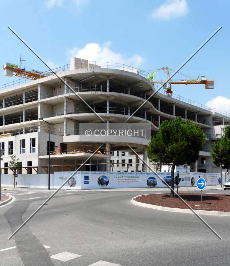 From the southeast across the roundabout