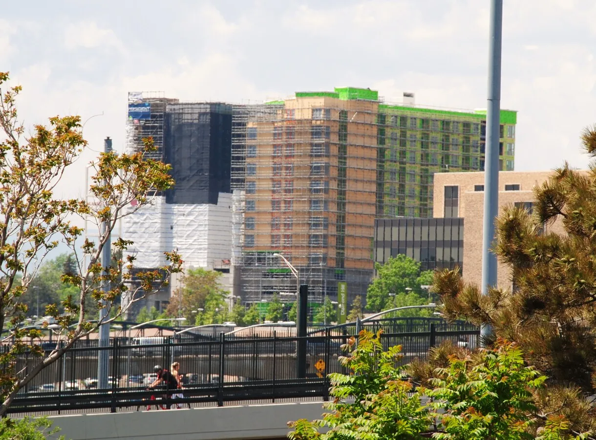 Distant view from the northeast