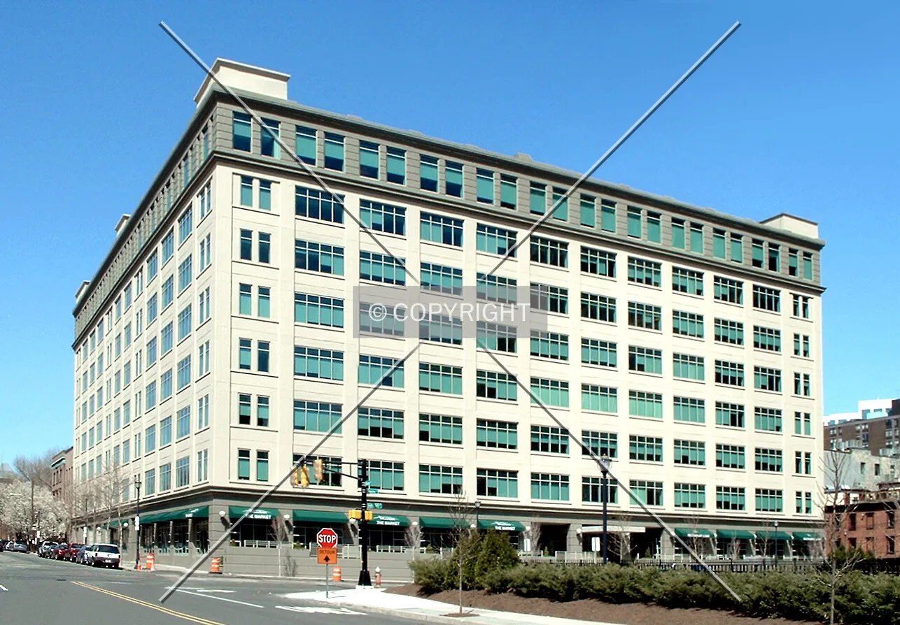 View from the southeast along Grand Street