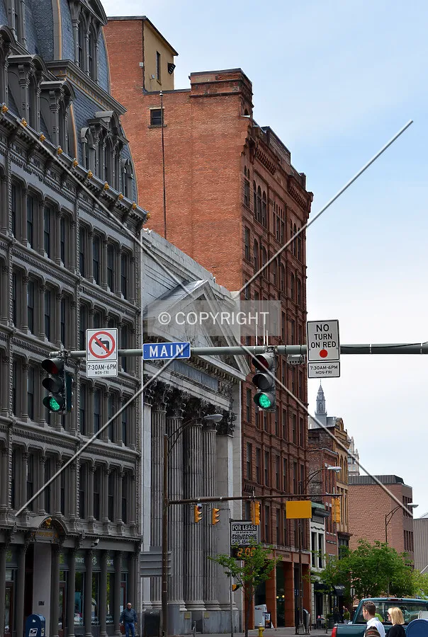 View from the southeast on State Street