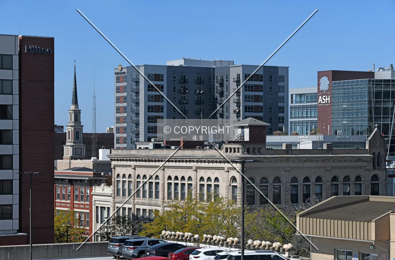 View from the southeast