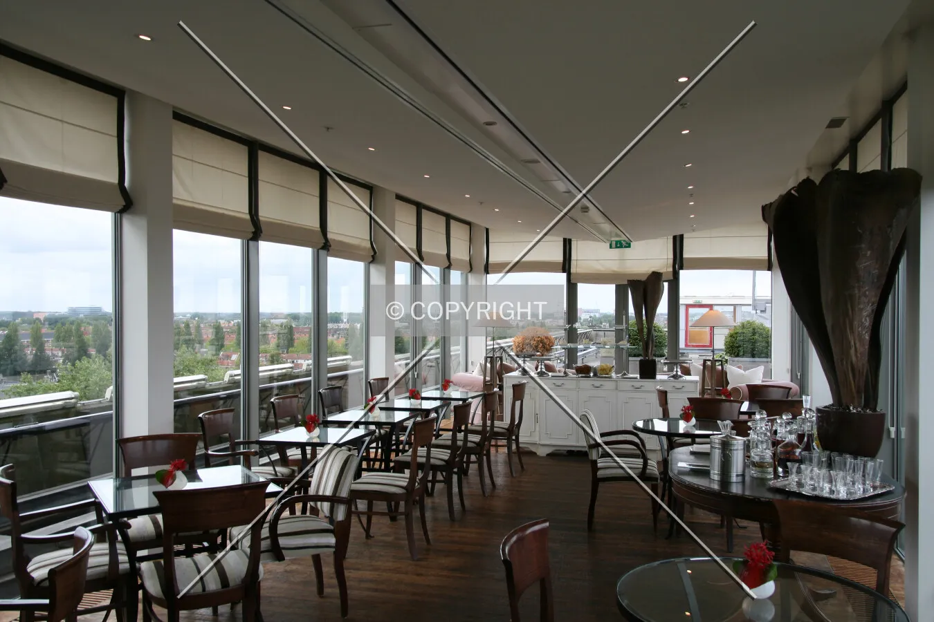 Executive lounge on the top floor
