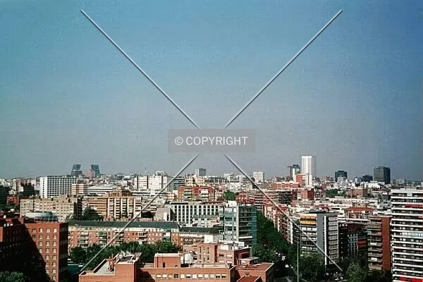 Madrid business district from Moncloa tower