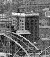 Vintage view from the southwest