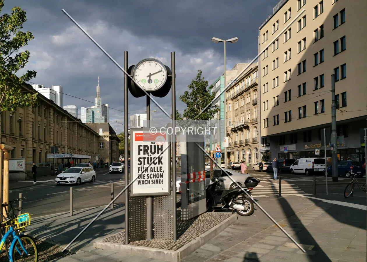 Clock in the public