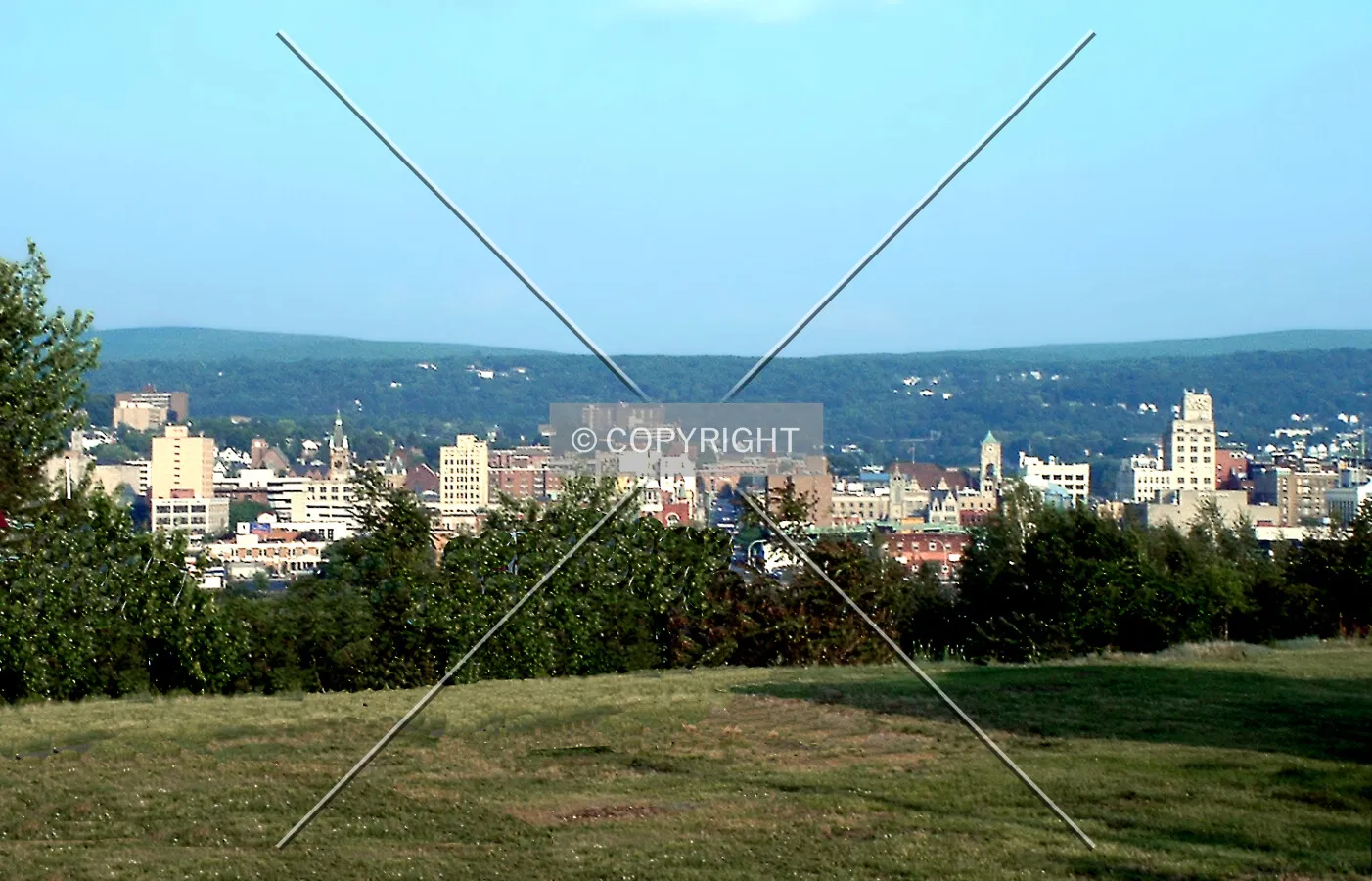 Downtown from the northwest