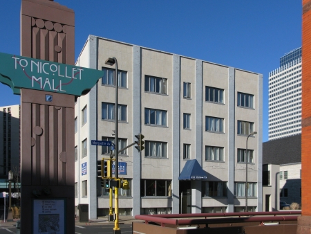 View to the northwest across Marquette Avenue