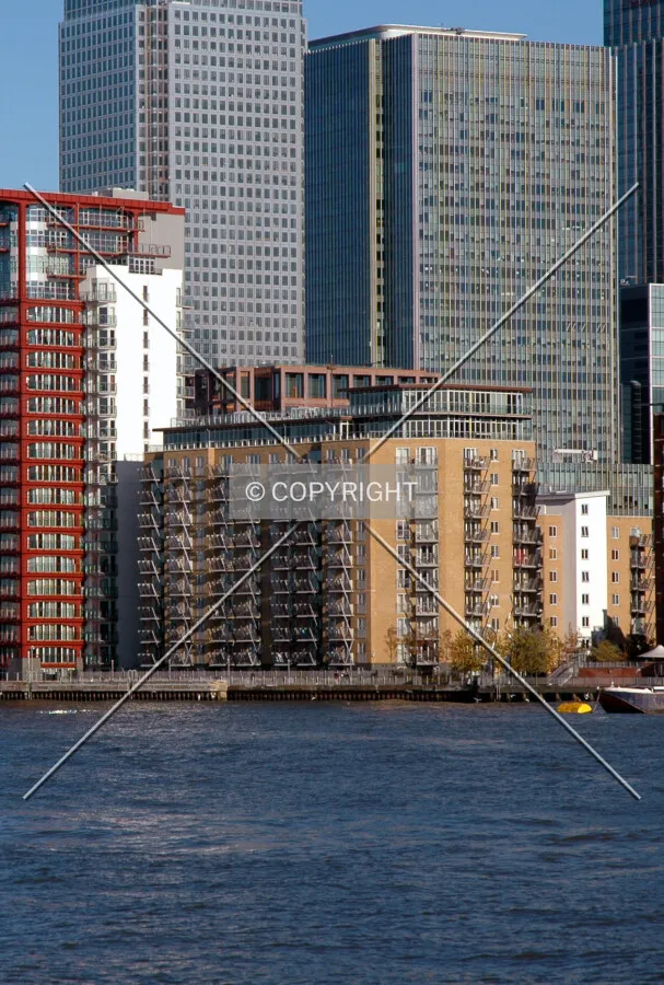 View from Greenland Pier in Rotherhithe