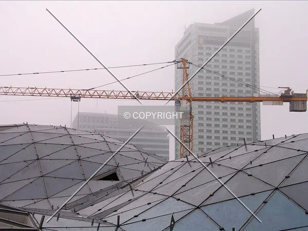 The clad roofing with WFC and IC in the background