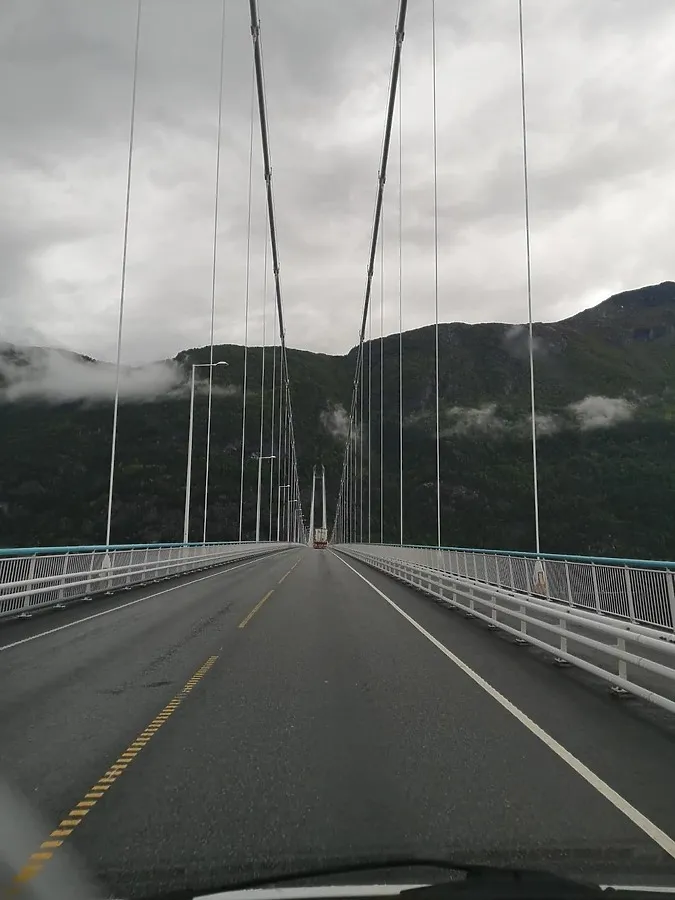 Looking across the bridge deck