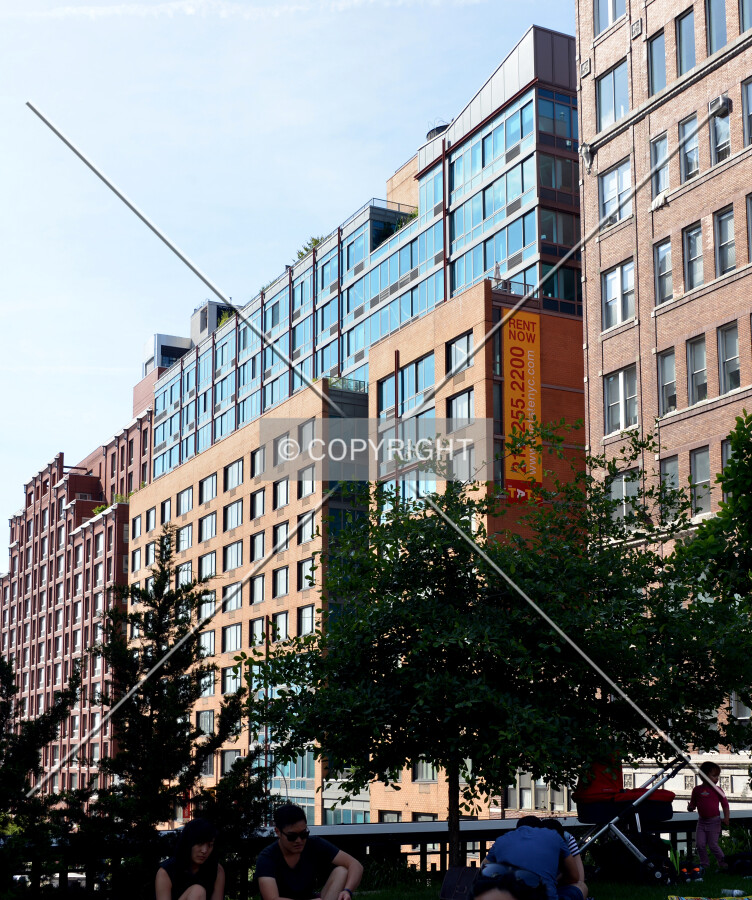 View from the southeast on the High Line