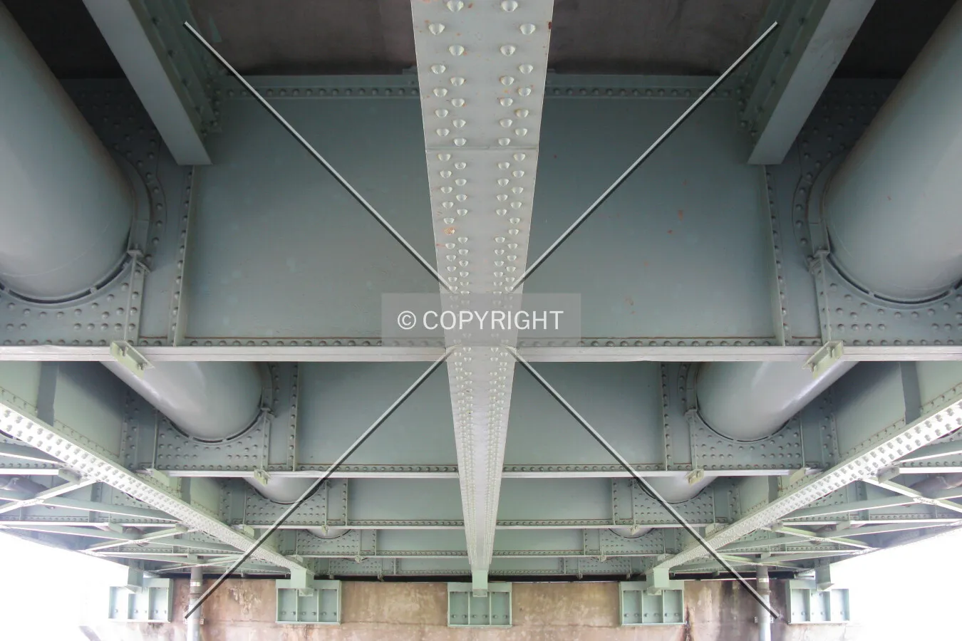 Underside at the northeast end