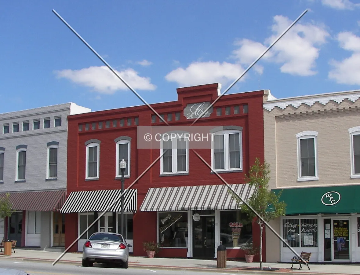 View from the southwest on Main Street