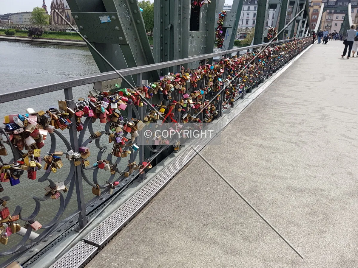 Locks at Eiserner Steg - a symbol for love