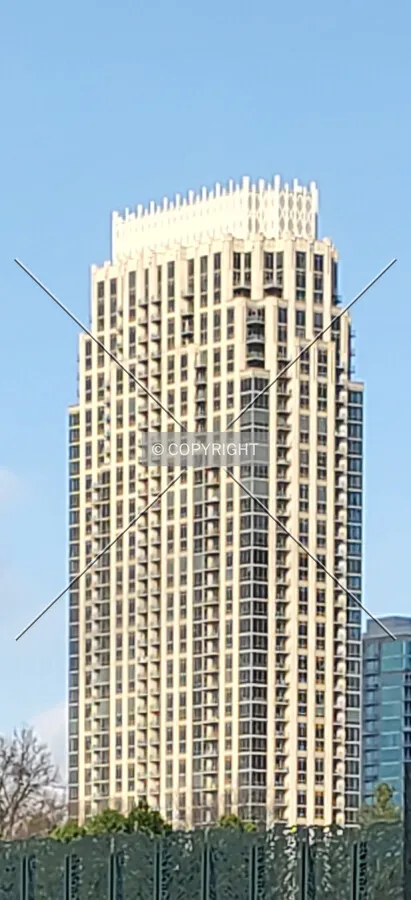 Distant view from the southeast; January 2, 2021