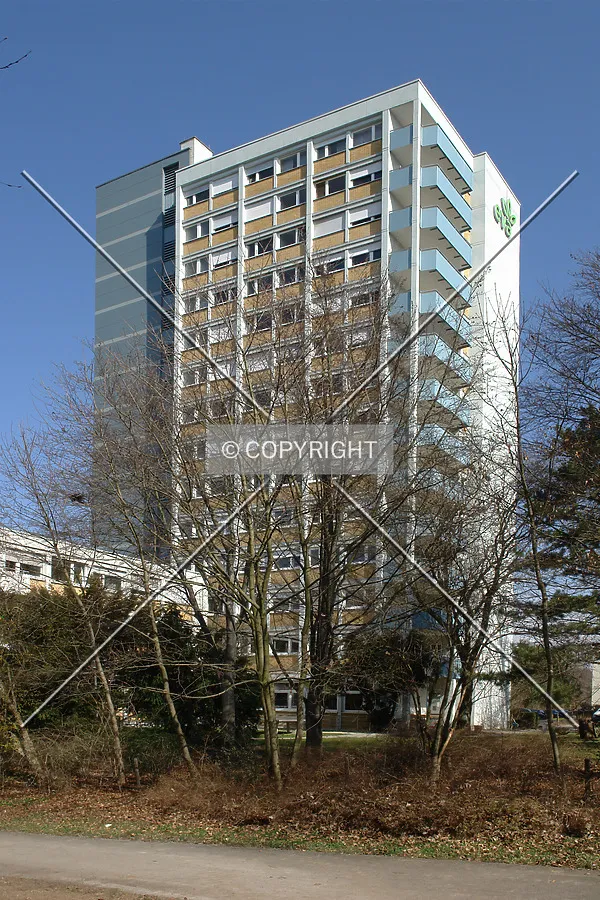 Typical high-rise building from the 1970s
