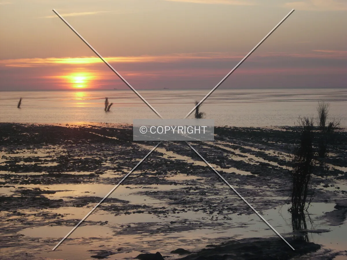 North Sea impression sunset