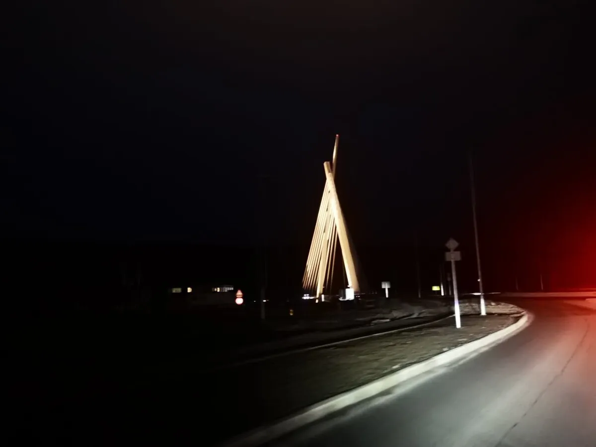 Nightview from the west