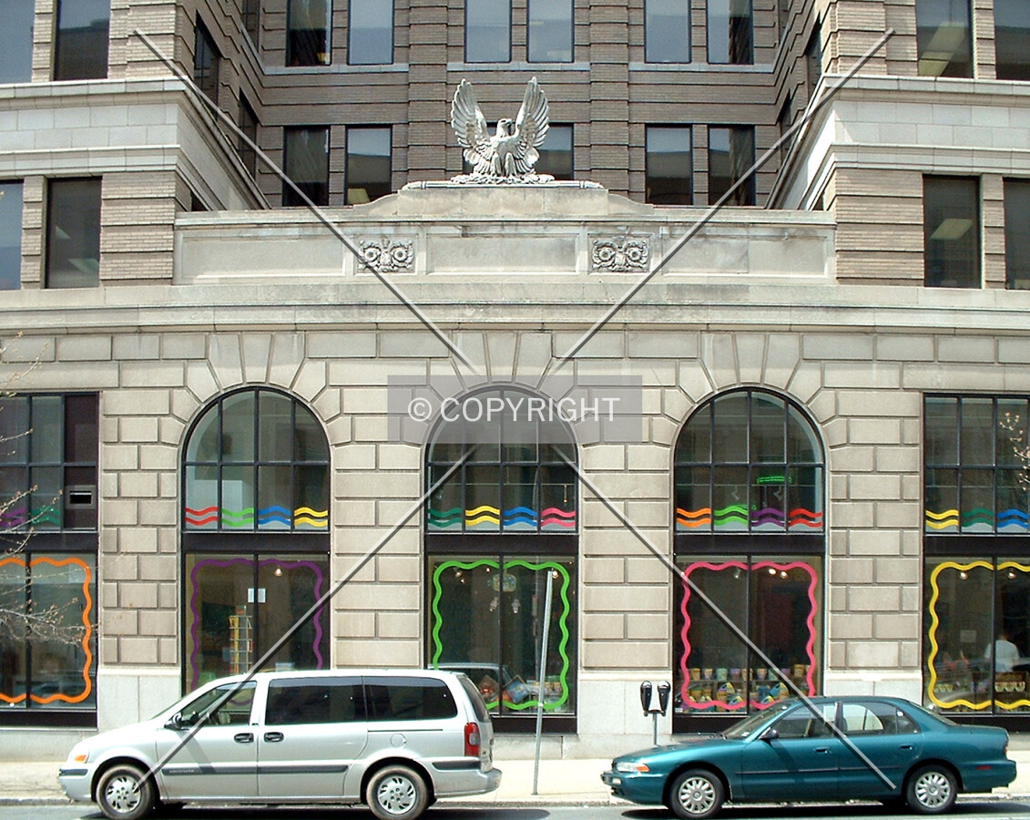 Former main entrance on South Third Street