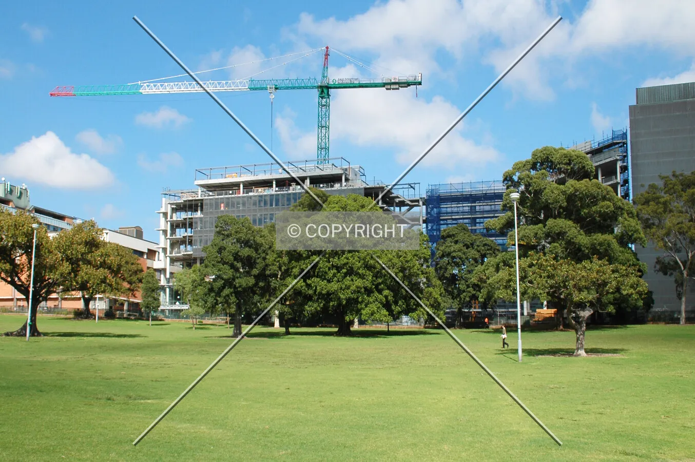 As seen from Victoria Park