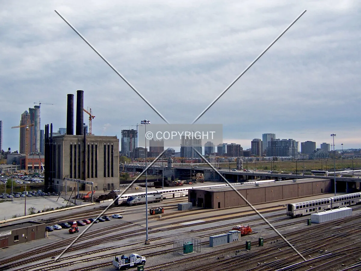 Placement in the South Loop skyline, viewed from the top of the South Gate Mall parking garage