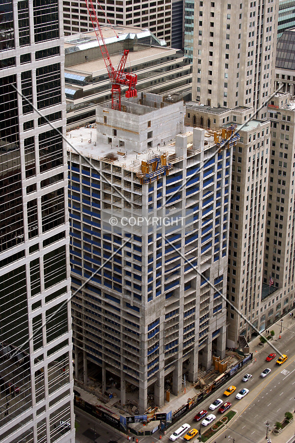 View from the roof of Marina City's west tower
