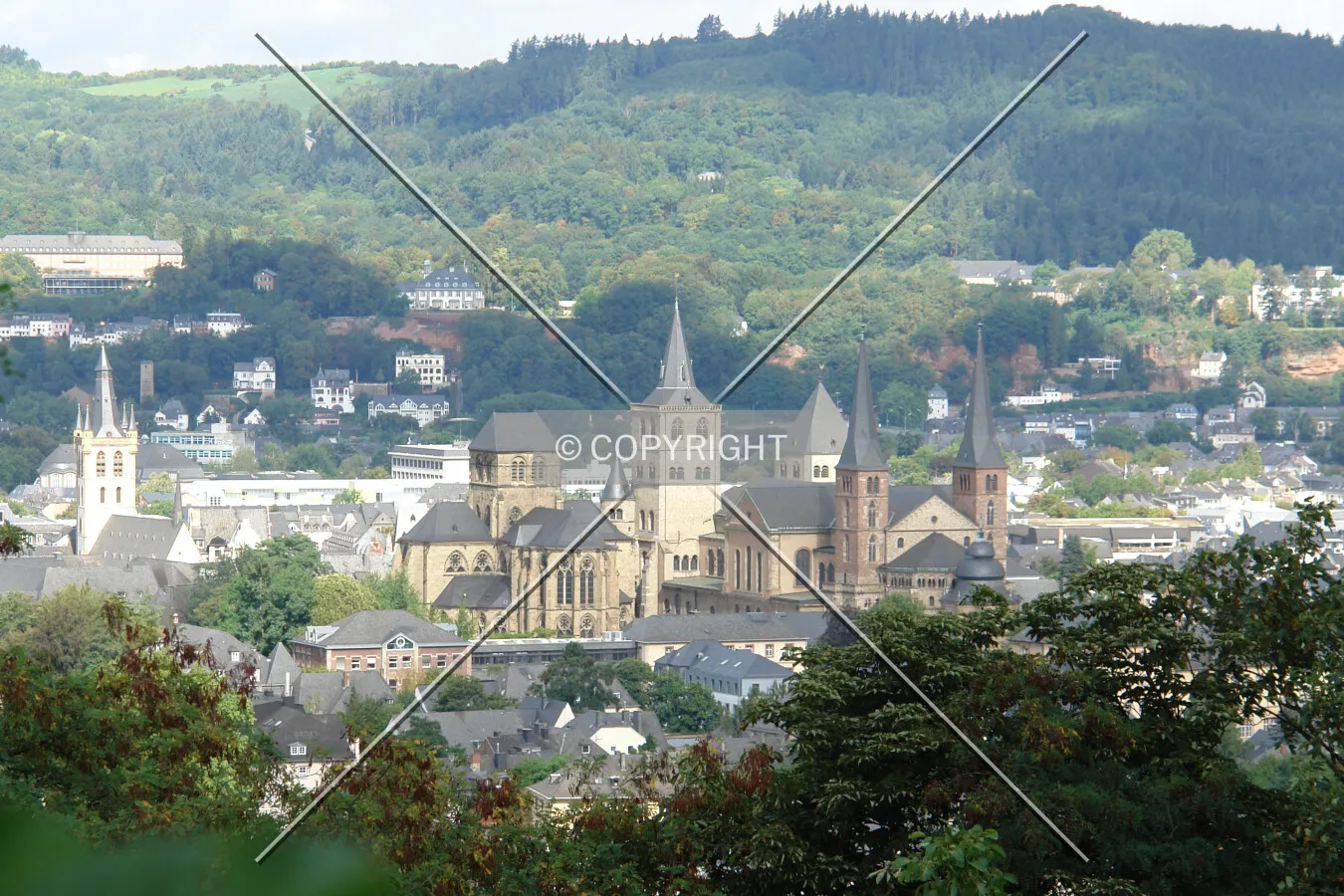 View over the city of Trier