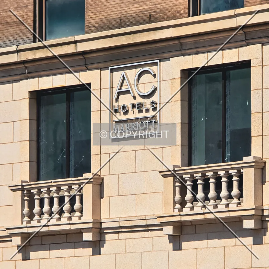 Signage on the south facade, Sunday, September 20, 2026