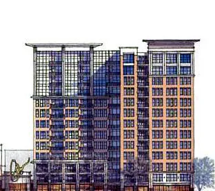 Rendering of 2006 proposal from the west